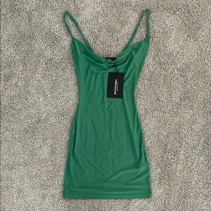 NWT PLT Elegant Green Spaghetti Strap Dress